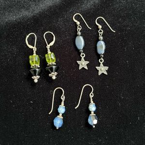 EUC 3 Pairs of Earrings for Pierced Ears